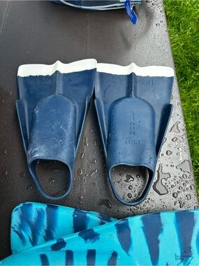 DaFin Pro Model Find Swim Blue/White Training Swim Fins Size Small 5/6